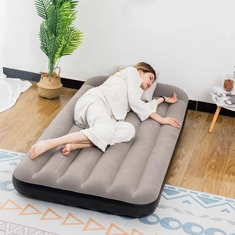 IPRee Air Cushion Inflatable Mattress Camping Air Cushion Bed With Built-In Pillow Foldable Storage Suitable For Home, Camping, SUV, Truck Tent (image for) IPRee Air Cushion Inflatable Mattress Camping Air Cushion Bed With Built-In Pillow Foldable Storage Suitable For Home, Camping, SUV, Truck Tent